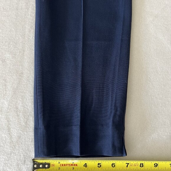 Banana Republic Women's Pull-on Tapered Stretch Blue Pants Size 12 High Rise NWT - Picture 14 of 15